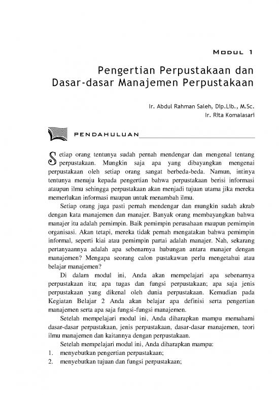 picture1_Manajemen Perpustakaan Pdf 36784 | Pust2229 M1