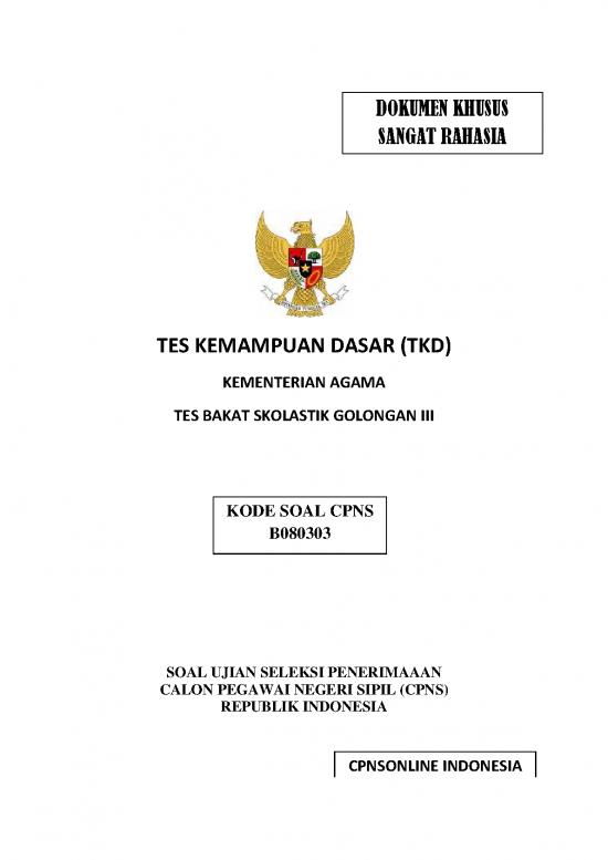 picture Kumpulan Soal Cpns Pdf 37221 | Tes Bakat Skolastik A
