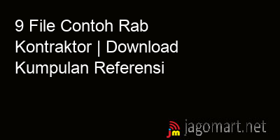 picture 9 File Contoh Rab Kontraktor | Download Kumpulan Referensi