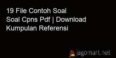 picture 19 File Contoh Soal Soal Cpns Pdf | Download Kumpulan Referensi