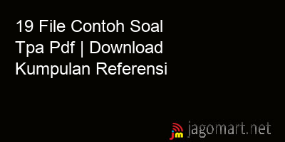 picture 19 File Contoh Soal Tpa Pdf | Download Kumpulan Referensi