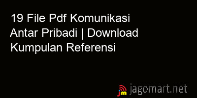 picture 19 File Pdf Komunikasi Antar Pribadi | Download Kumpulan Referensi