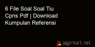 picture1 6 File Soal Soal Tiu Cpns Pdf | Download Kumpulan Referensi picture 6 File Soal Soal Tiu Cpns Pdf | Download Kumpulan Referensi