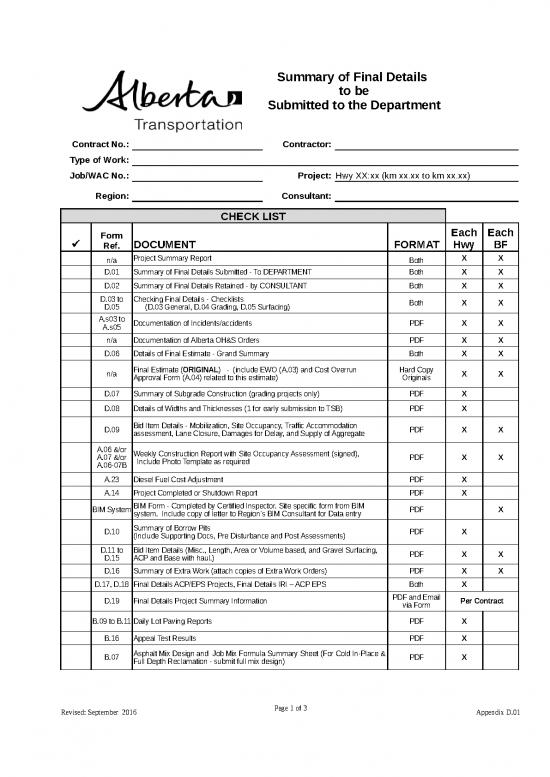 picture Construction Template Excel 40347 | 01 Summary Final Details To Department