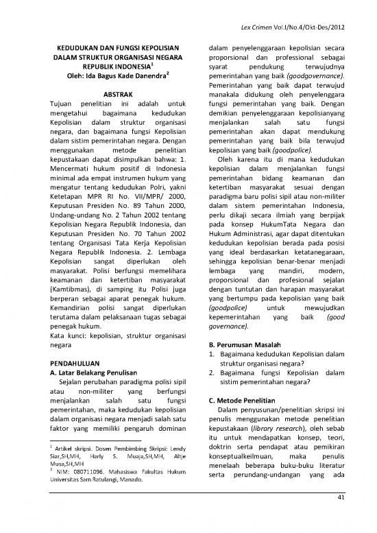 picture1_Hukum Pdf 39139 | 3161 Id Kedudukan Dan Fungsi Kepolisian Dalam Struktur Organisasi Negara Republik Indone