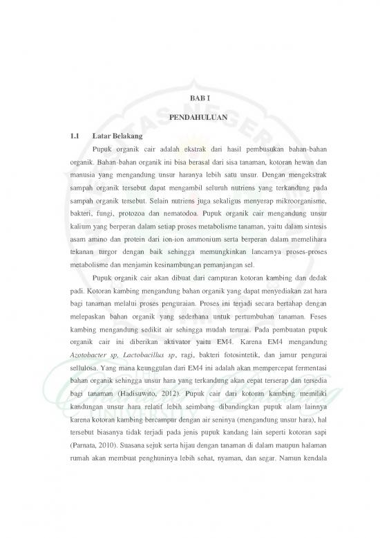 picture Pupuk Organik Pdf 38945 | 4103210002 Bab I