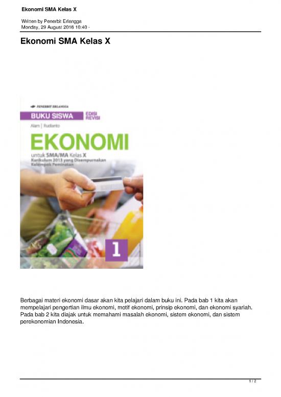 Ekonomi Pdf 38895 | X Ekonomi Kd 3 Peran Pelaku Ekonomi Dalam Kegiatan ...