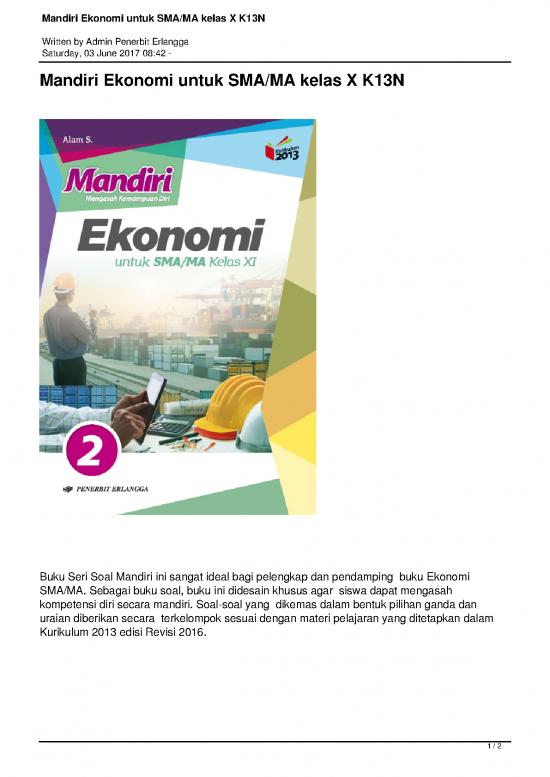 picture1_Ekonomi Pdf 38890 | 9402 Mandiri Ekonomi Untuk Smama Kelas X K13n