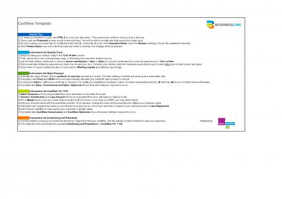 picture Cost Sheet Format In Excel 40655 | Business Link Cashflow Template