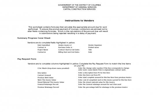 picture Contractor Invoice Template Excel 40105 | Copy Of Pay Request Form   Rev 121918