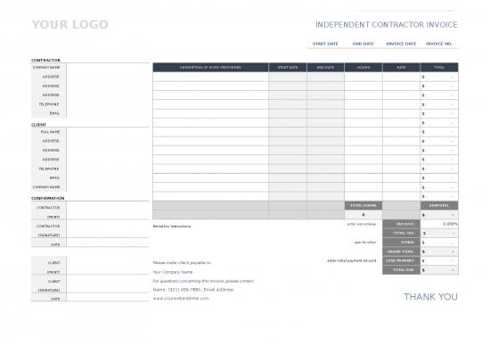 picture1_Excel Sample Sheet 40327 | Ic Independent Contractor Invoice 9173