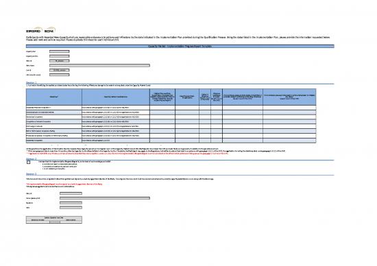 Excel Sample Sheet 40316 | Implementation Progress Report Template