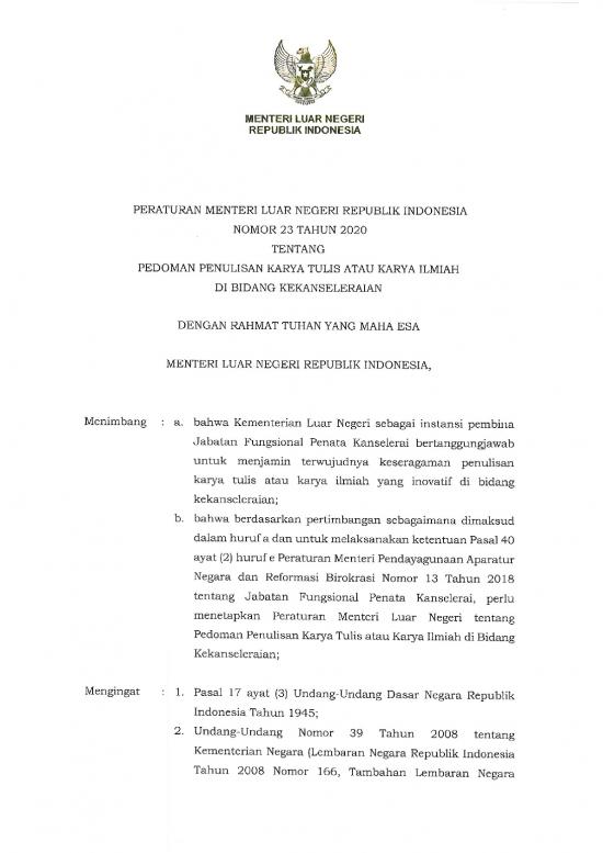 picture_Perubahan Organisasi Pdf 39654 | Jdih Salinan Asli Permenlu Nomor 23 Tahun 2020 Pedoman Kti Kanselerai