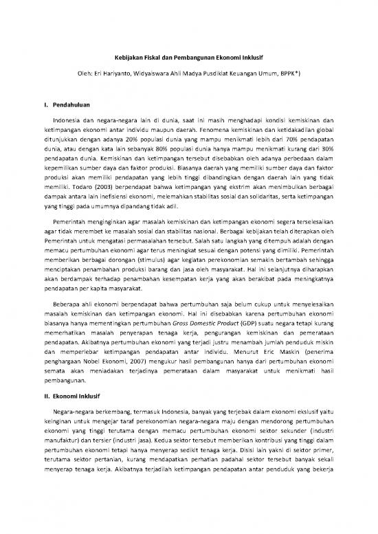 picture Ekonomi Pdf 38887 | Kebijakan Fiskal Dan Pembangunan Ekonomi Inklusi picture Ekonomi Pdf 38887 | Kebijakan Fiskal Dan Pembangunan Ekonomi Inklusi