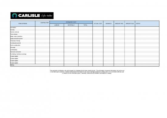 picture1_Home Construction Budget Spreadsheet Xls 40088 | Knockdown Rebuild Calculator Carlisle