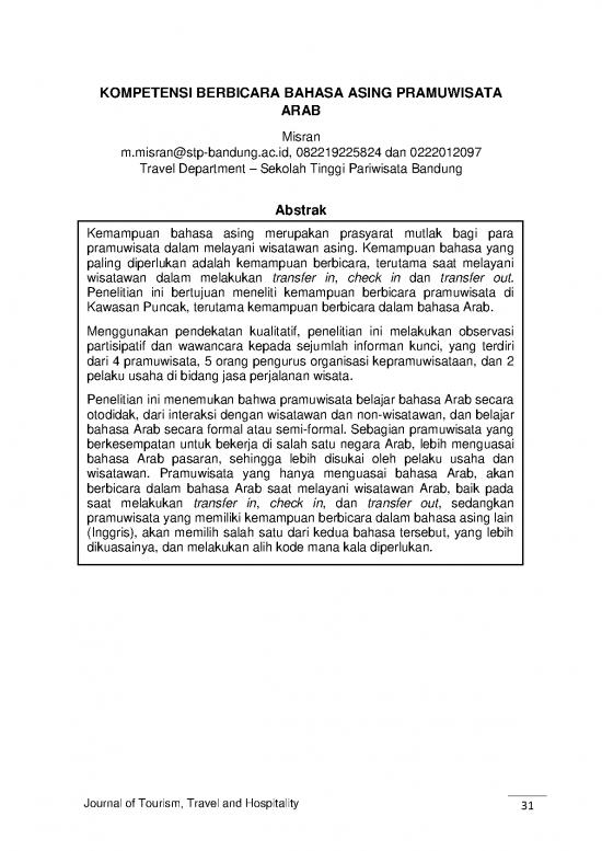 picture1_Penelitian Kualitatif Pdf 39909 | Kompetensi Berbicara Bahasa Asing Pramuwisata Arab