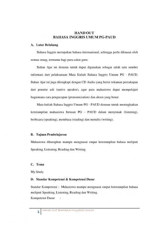 picture Pembelajaran Pdf 39543 | Materi Kuliah Bahasa Inggris Umum Pg Paud picture Pembelajaran Pdf 39543 | Materi Kuliah Bahasa Inggris Umum Pg Paud