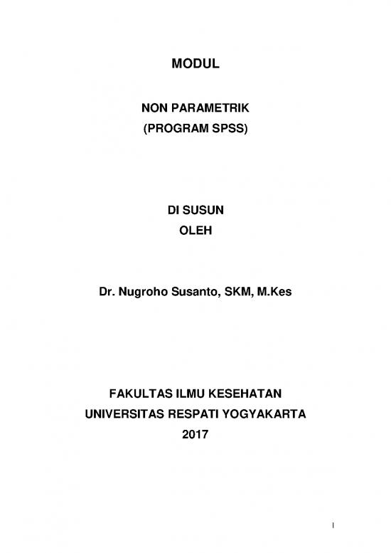 picture1_Statistik Pdf 39990 | Modul Statistik Non Parametrik Dan Aplikasi Dengan Sofware picture1_Statistik Pdf 39990 | Modul Statistik Non Parametrik Dan Aplikasi Dengan Sofware