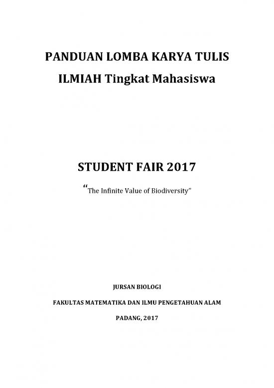 picture Contoh Artikel Ilmiah Pdf 39635 | Panduan Lkti Biologi Student Fair 2017