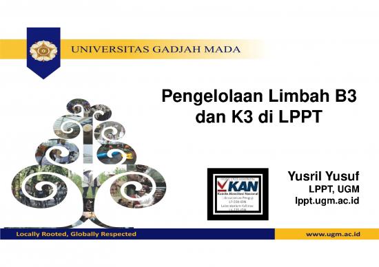 picture Kimia Lingkungan Pdf 39171 | Pengelolaan Limbah B3 Dan K3 Lppt Ugm 1 picture Kimia Lingkungan Pdf 39171 | Pengelolaan Limbah B3 Dan K3 Lppt Ugm 1