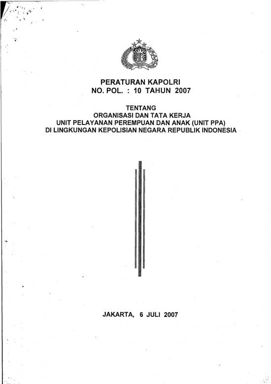 picture_Hukum Pdf 38981 | Peraturan Kapolri 10 Th 2007 Unit Pppa