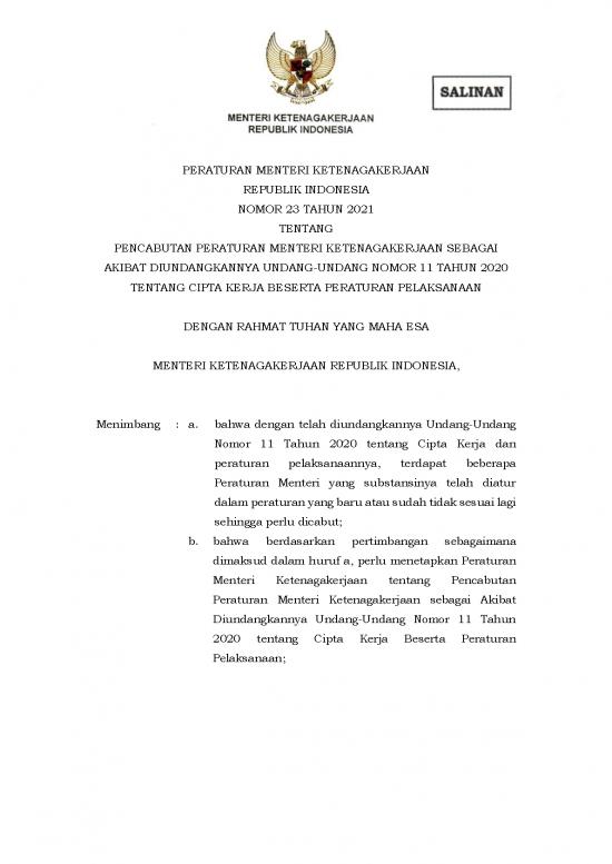 Undang Undang Asn Terbaru Pdf 39089 | Peraturan Menteri Panrb Nomor 6 ...