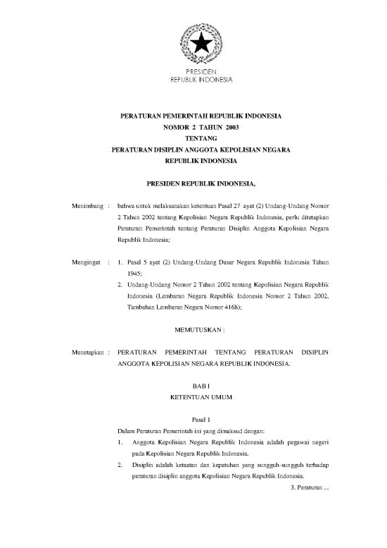 picture_Undang Undang Kepolisian Pdf 39155 | Pp N2 Th 2003