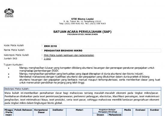 picture Ekonomi Pdf 38706 | Sap Pengantar Ekonomi Mikro Mj