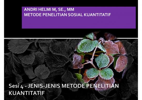 picture Pembelajaran Pdf 40370 | Sesi 4 Jenis Penelitian Kuantitaif