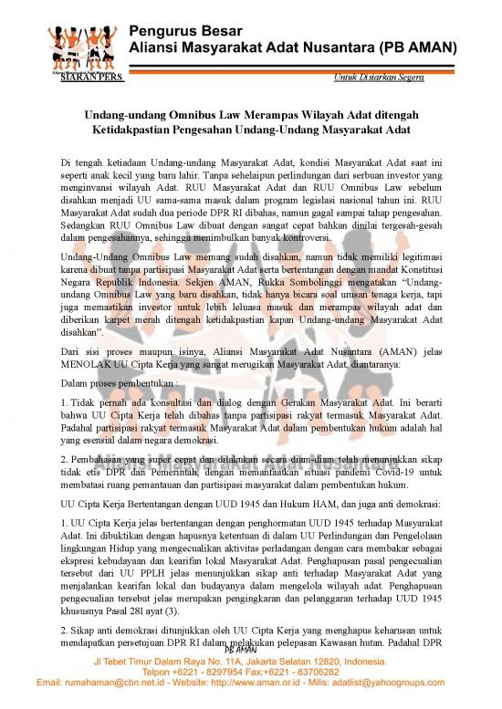picture_Undang Undang Omnibus Law Pdf 39450 | Siaran Pers Sikap Aman Terhadap Uu Omnibuslaw