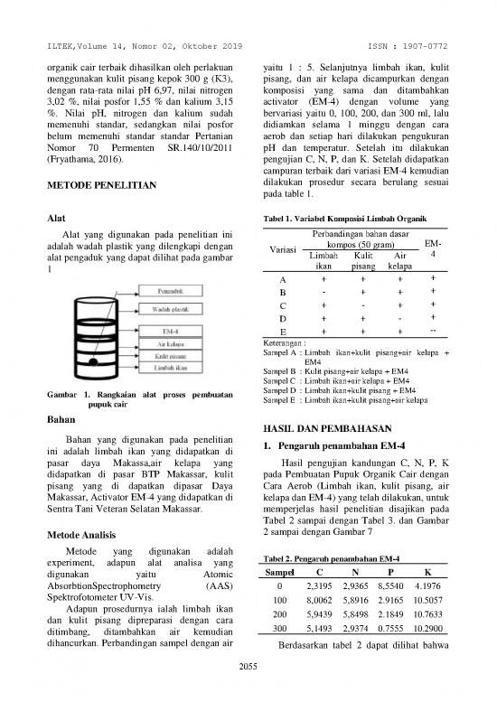 Kimia Organik Pdf 39140 | 326099 Pembuatan Pupuk Organik Cair Dengan