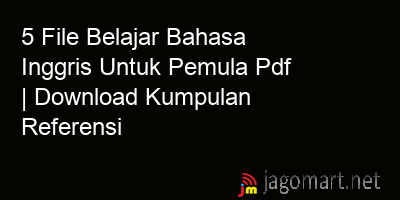 picture 5 File Belajar Bahasa Inggris Untuk Pemula Pdf | Download Kumpulan Referensi