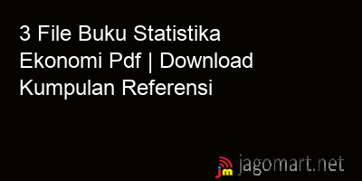 picture 3 File Buku Statistika Ekonomi Pdf | Download Kumpulan Referensi
