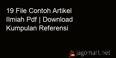 picture 19 File Contoh Artikel Ilmiah Pdf | Download Kumpulan Referensi