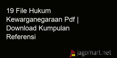 picture 19 File Hukum Kewarganegaraan Pdf | Download Kumpulan Referensi