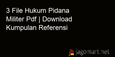 picture 3 File Hukum Pidana Militer Pdf | Download Kumpulan Referensi