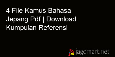 picture 4 File Kamus Bahasa Jepang Pdf | Download Kumpulan Referensi