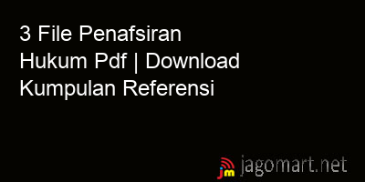 picture 3 File Penafsiran Hukum Pdf | Download Kumpulan Referensi