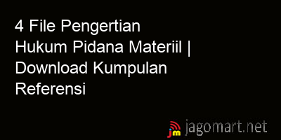 picture 4 File Pengertian Hukum Pidana Materiil | Download Kumpulan Referensi