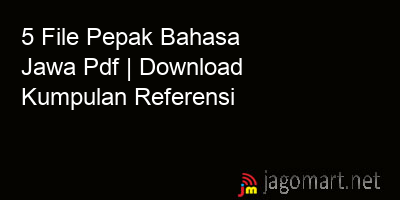 picture 5 File Pepak Bahasa Jawa Pdf | Download Kumpulan Referensi