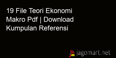 picture 19 File Teori Ekonomi Makro Pdf | Download Kumpulan Referensi