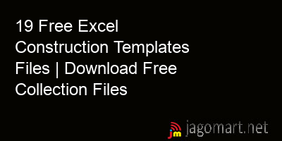 picture 19 Free Excel Construction Templates Files | Download Free Collection Files