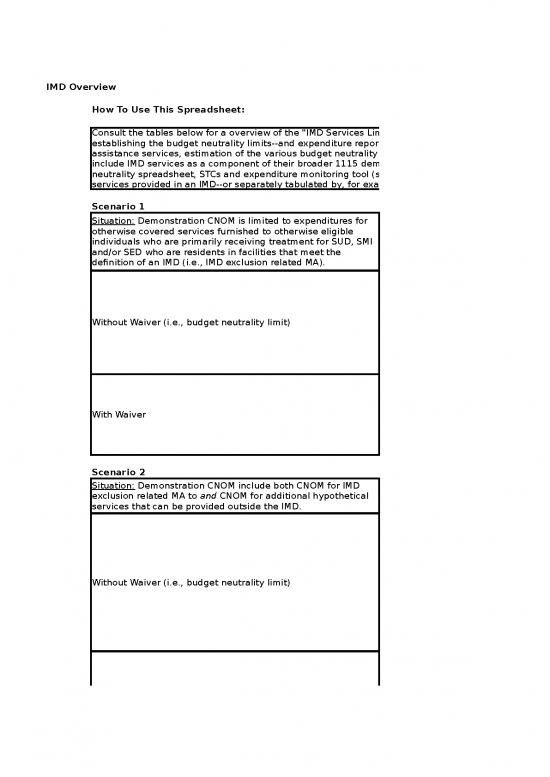 picture Budget Spreadsheet 41432 | 05 Smi Imd Budget Neutrality Template