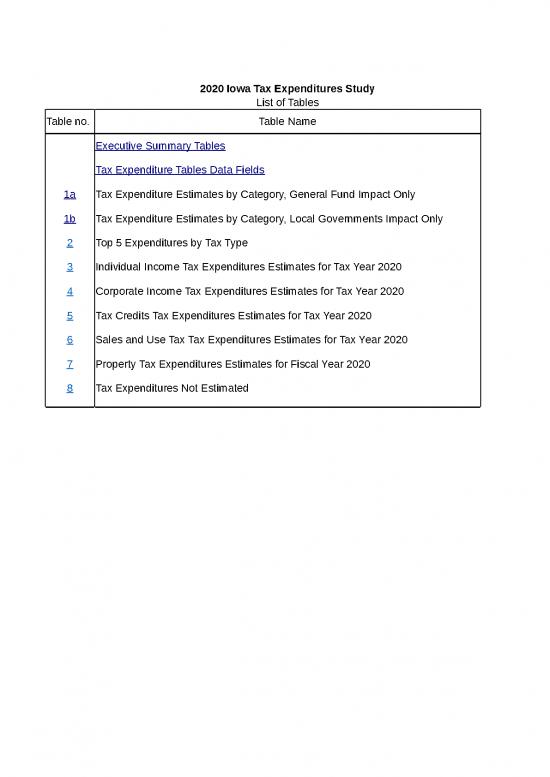 picture_Income And Expenditure Template 40691 | 2020 Tax Expenditure Study Tables