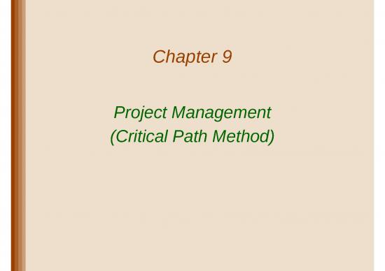 picture Project Management Spread Sheet 42373 | 2 Cpm Ch 9 Project Management 2011 John Wiley And Son