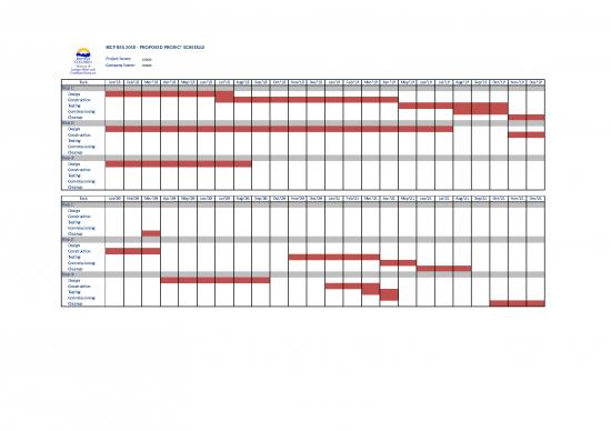 picture Excel Construction Company 41582 | 2b Rfa Response Template 2018   Schedule