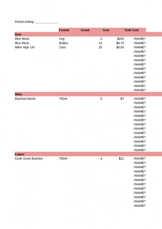 picture1_Cost Sheet Format In Excel 42121 | 6036b7392abe50497ecbaf41 Full Bar Liquor List