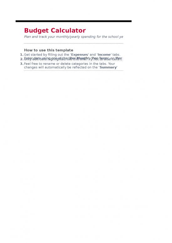 picture1_Spreadsheet For Expenses 41043 | Budget Calculator