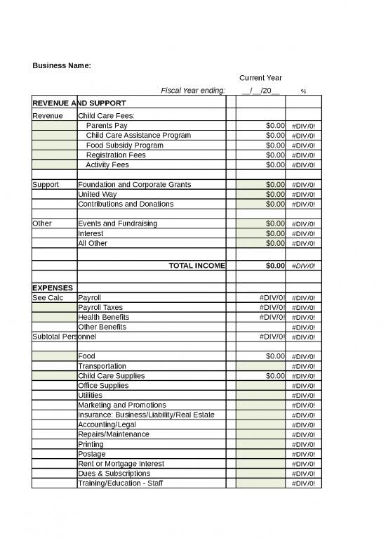 picture1_Budget Spreadsheet 40942 | Child Care Budget Worksheet