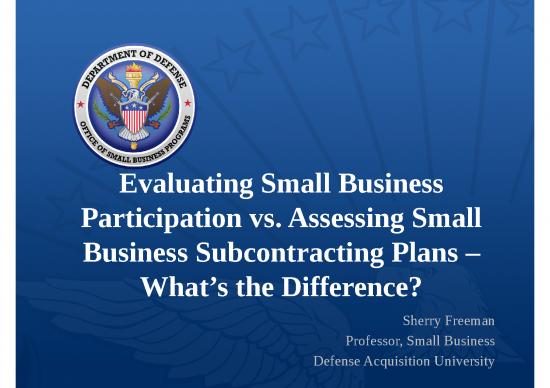 picture Evaluating Small Business Participation And Assessing Small Business Subcontracting Plans   What's The Difference